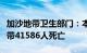 加沙地带卫生部门：本轮巴以冲突已致加沙地带41586人死亡