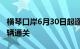 横琴口岸6月30日起逐步恢复货物及其运输车辆通关