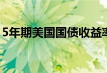 5年期美国国债收益率上升15个基点至3.78%