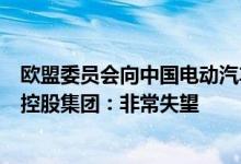 欧盟委员会向中国电动汽车征收反补贴税提议获通过，吉利控股集团：非常失望