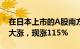 在日本上市的A股南方中证500指数ETF继续大涨，现涨115%