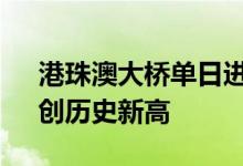 港珠澳大桥单日进出境车辆达2.26万辆次，创历史新高