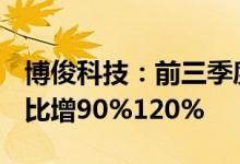 博俊科技：前三季度预盈3.45亿元4亿元，同比增90%120%