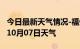 今日最新天气情况-福州天气预报福州2024年10月07日天气