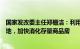 国家发改委主任郑栅洁：利用专项债等支持盘活存量闲置土地，加快消化存量商品房