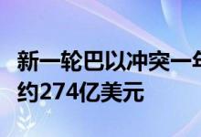 新一轮巴以冲突一年来，以色列战争成本升至约274亿美元