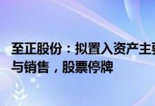 至正股份：拟置入资产主要从事半导体封装材料的研发 生产与销售，股票停牌