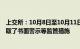 上交所：10月8日至10月11日对144起证券异常交易行为采取了书面警示等监管措施