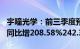 宇瞳光学：前三季度预盈1.28亿元1.42亿元，同比增208.58%242.33%