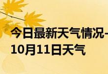 今日最新天气情况-随州天气预报随州2024年10月11日天气