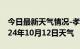 今日最新天气情况-孝义天气预报吕梁孝义2024年10月12日天气