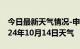 今日最新天气情况-申扎天气预报阿里申扎2024年10月14日天气