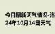 今日最新天气情况-洛南天气预报商洛洛南2024年10月14日天气